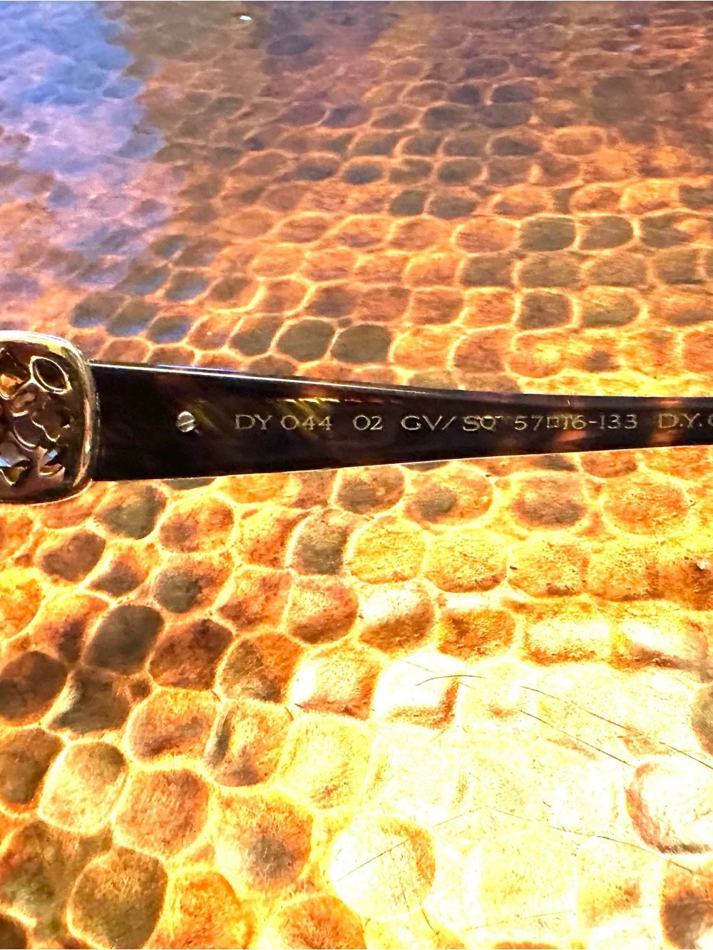 David Yurman DY044 Gold Vermeil Square Sunglasses